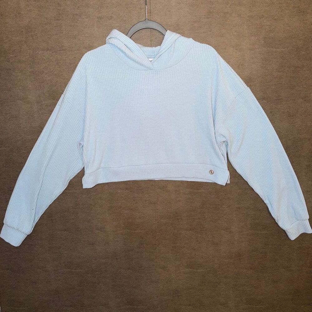 YoungLA light blue cropped hoodie